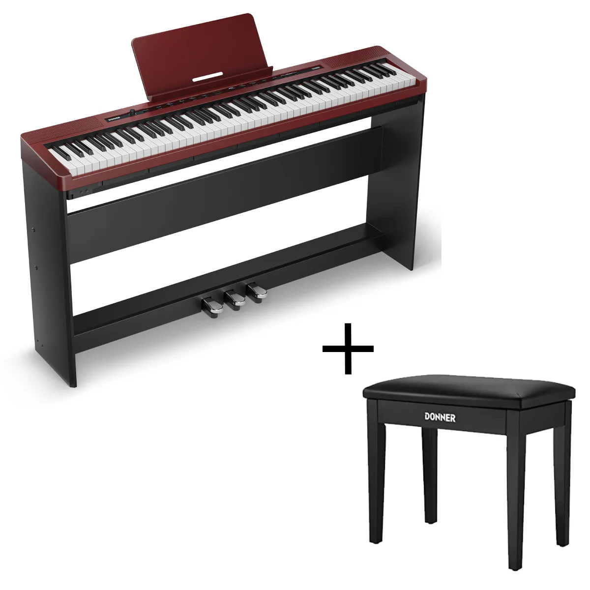Donner DEP-16 Weighted Digital Piano with Dual-mode Bluetooth - Image 11