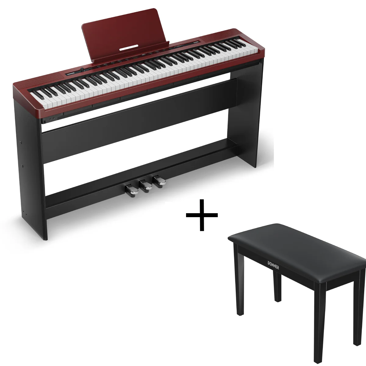 Donner DEP-16 Weighted Digital Piano with Dual-mode Bluetooth - Image 12