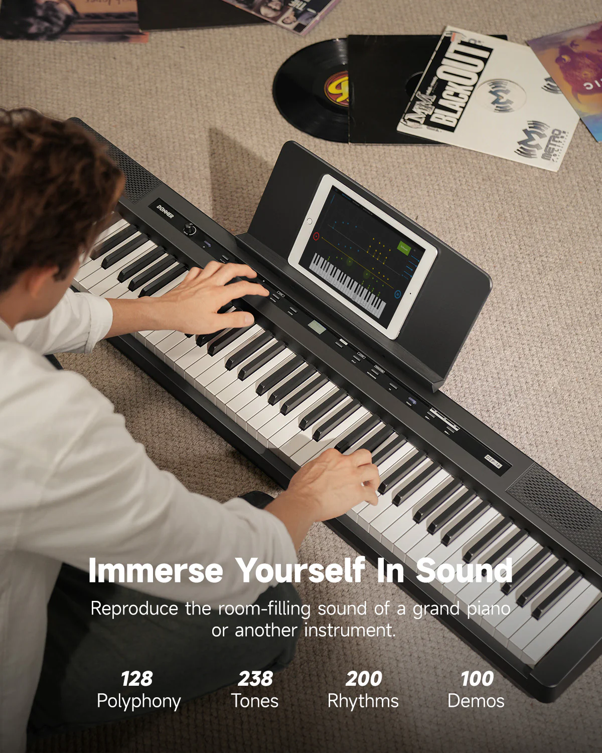 Donner DEP-16 Weighted Digital Piano with Dual-mode Bluetooth - Image 15