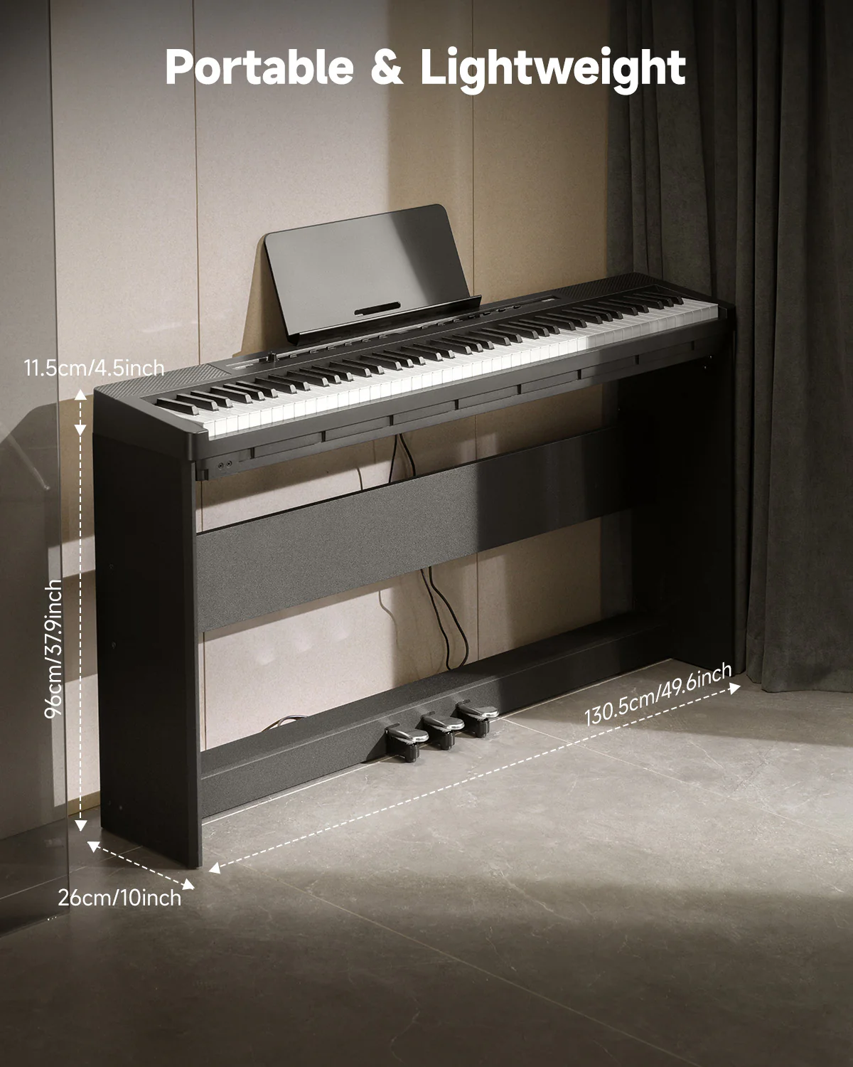 Donner DEP-16 Weighted Digital Piano with Dual-mode Bluetooth - Image 27