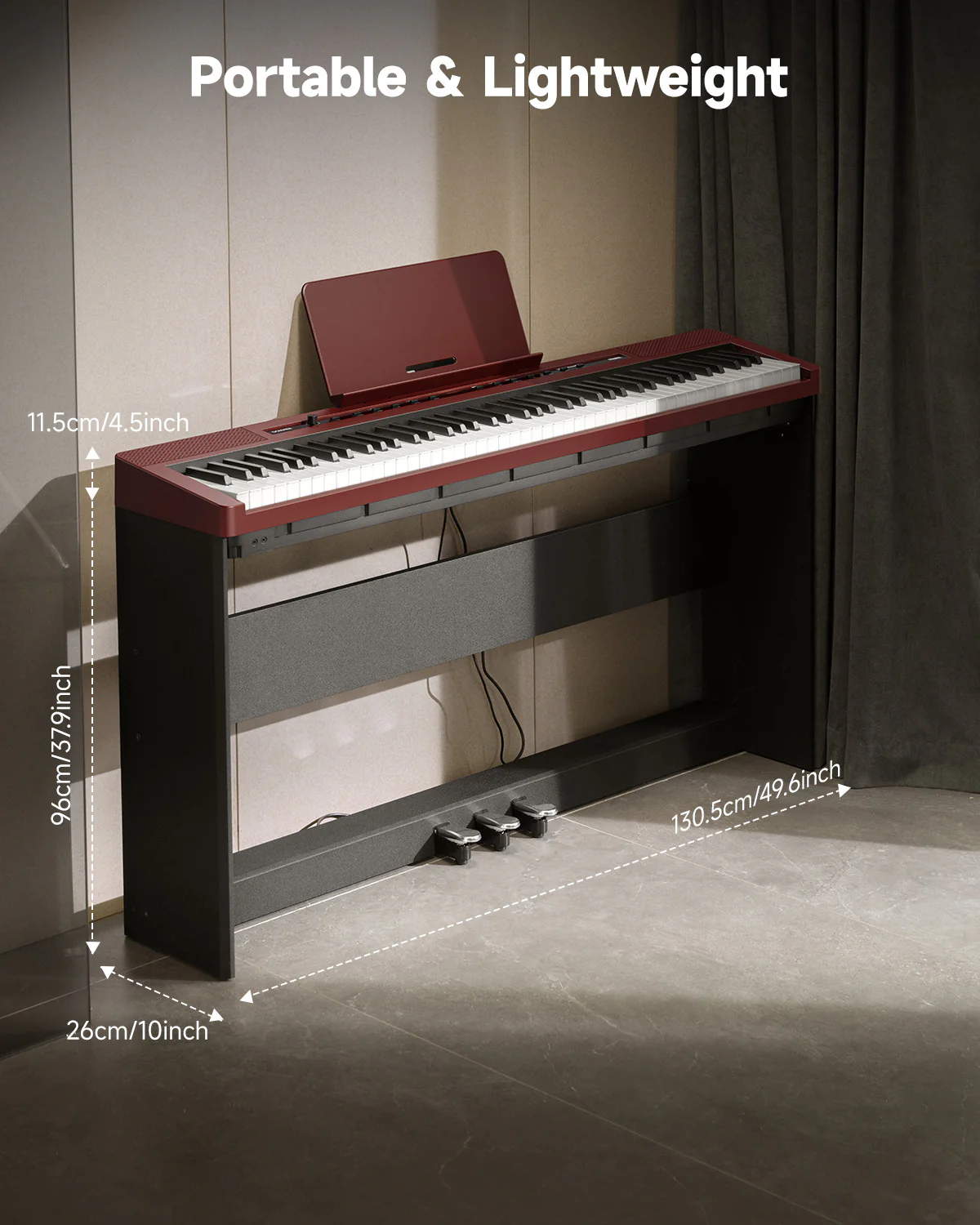 Donner DEP-16 Weighted Digital Piano with Dual-mode Bluetooth - Image 33