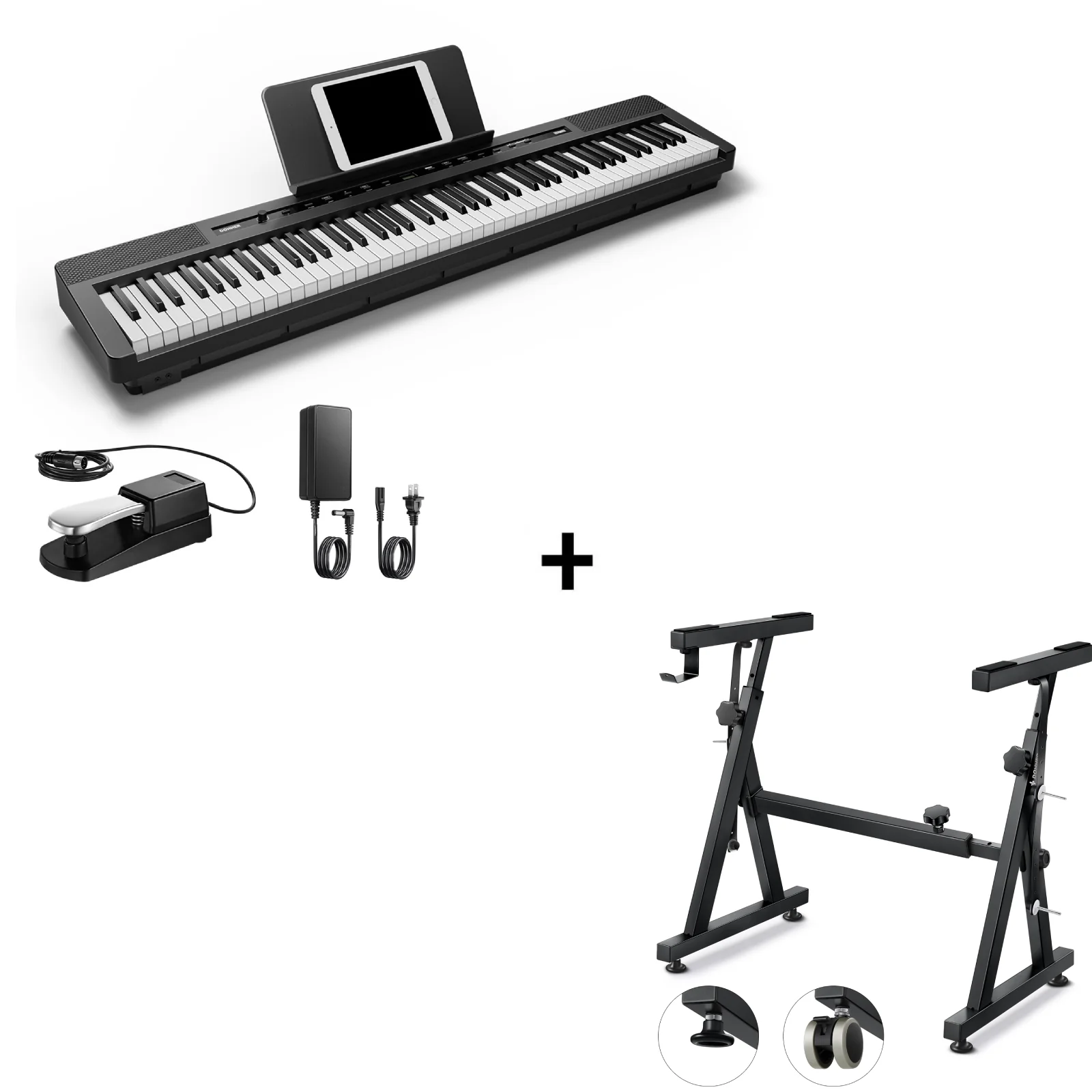 Donner DEP-16 Weighted Digital Piano with Dual-mode Bluetooth - Image 5