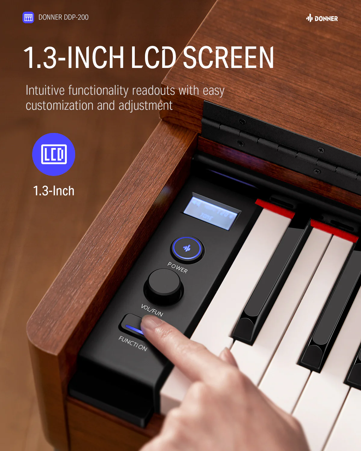 Donner DDP-200 Graded Hammer Action Digital Piano - Image 14