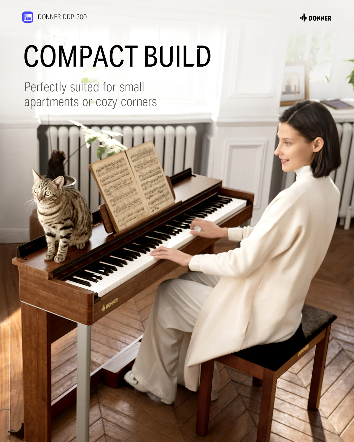 Donner DDP-200 Graded Hammer Action Digital Piano - Image 16