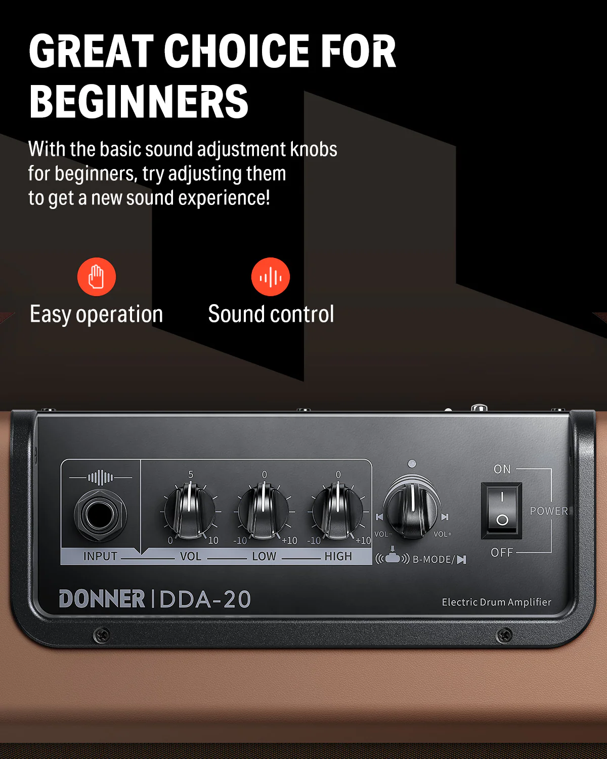 Donner DDA-20 Electric Drum Amplifier - Image 7