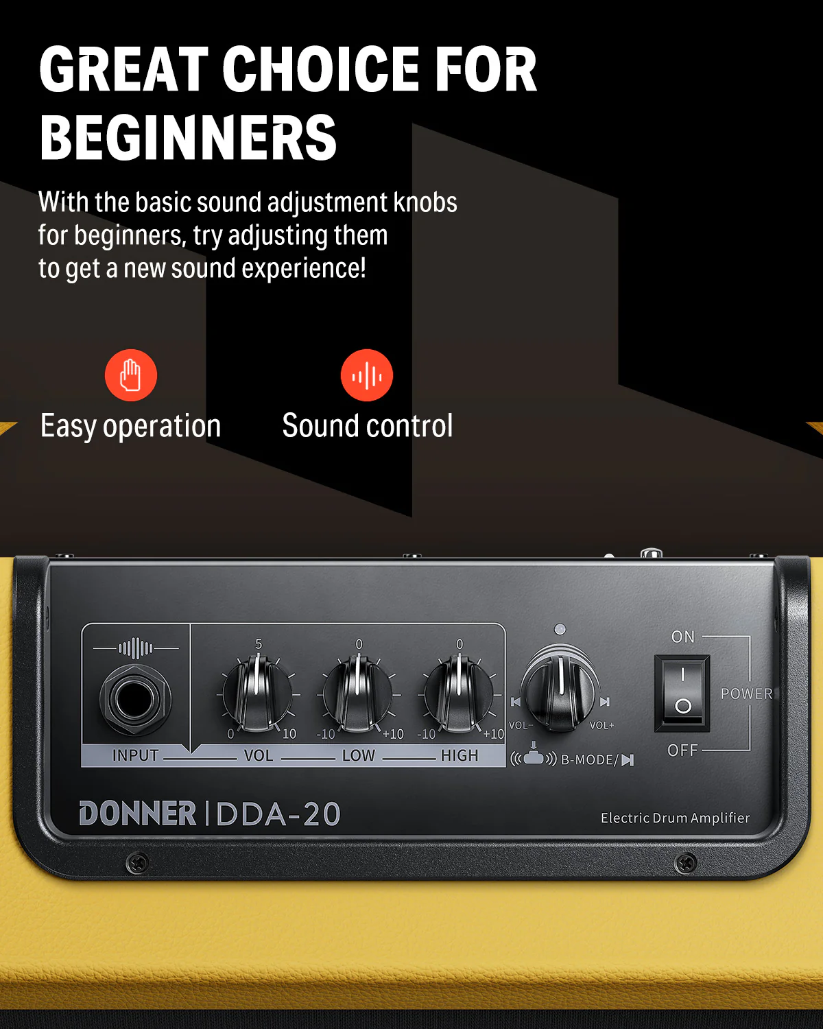 Donner DDA-20 Electric Drum Amplifier - Image 9