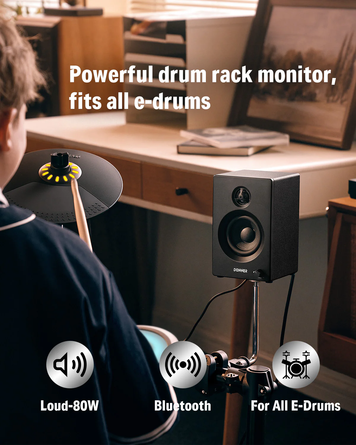 Donner  DDA-20SE Drum Monitor Speaker - Image 3