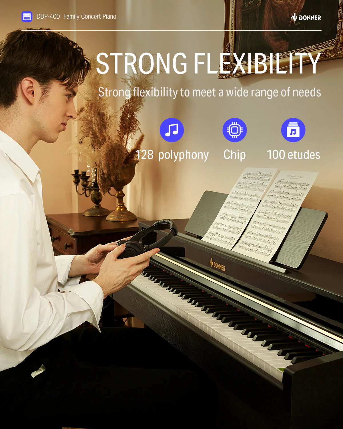 Donner DDP-400 Professional Digital Piano - Image 5