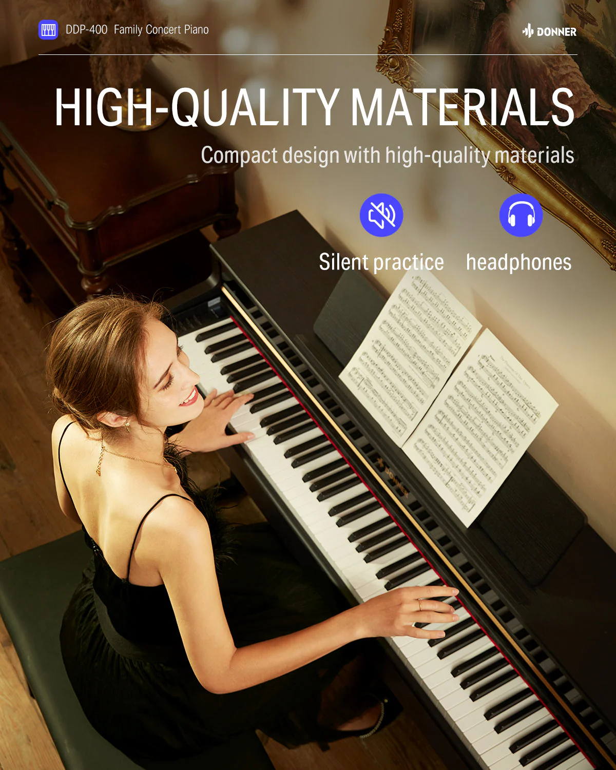 Donner DDP-400 Professional Digital Piano - Image 6