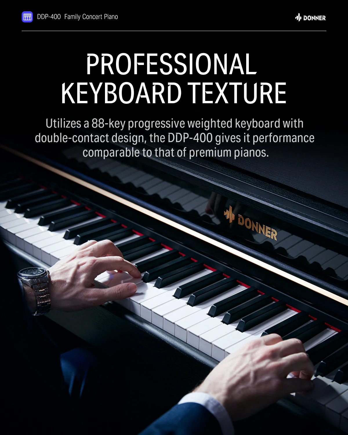 Donner DDP-400 Professional Digital Piano - Image 8