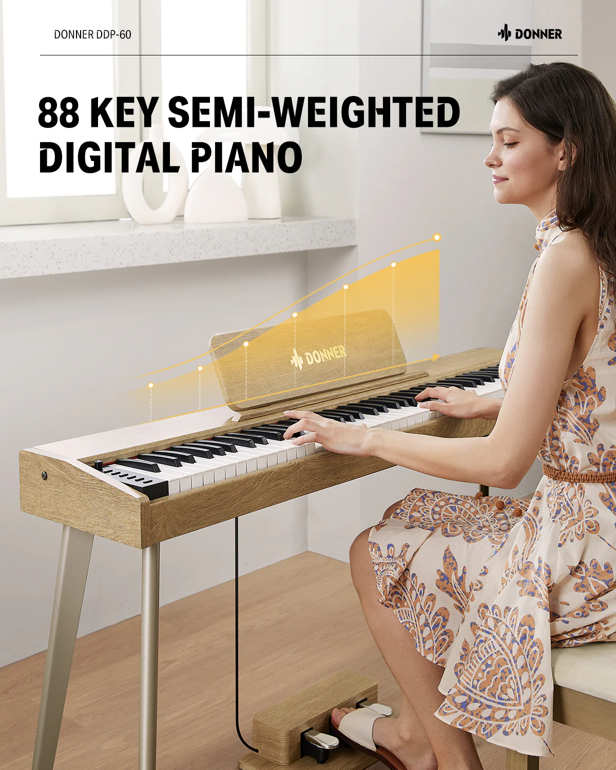 Donner DDP-60 Semi-Weighted Digital Piano - Image 18