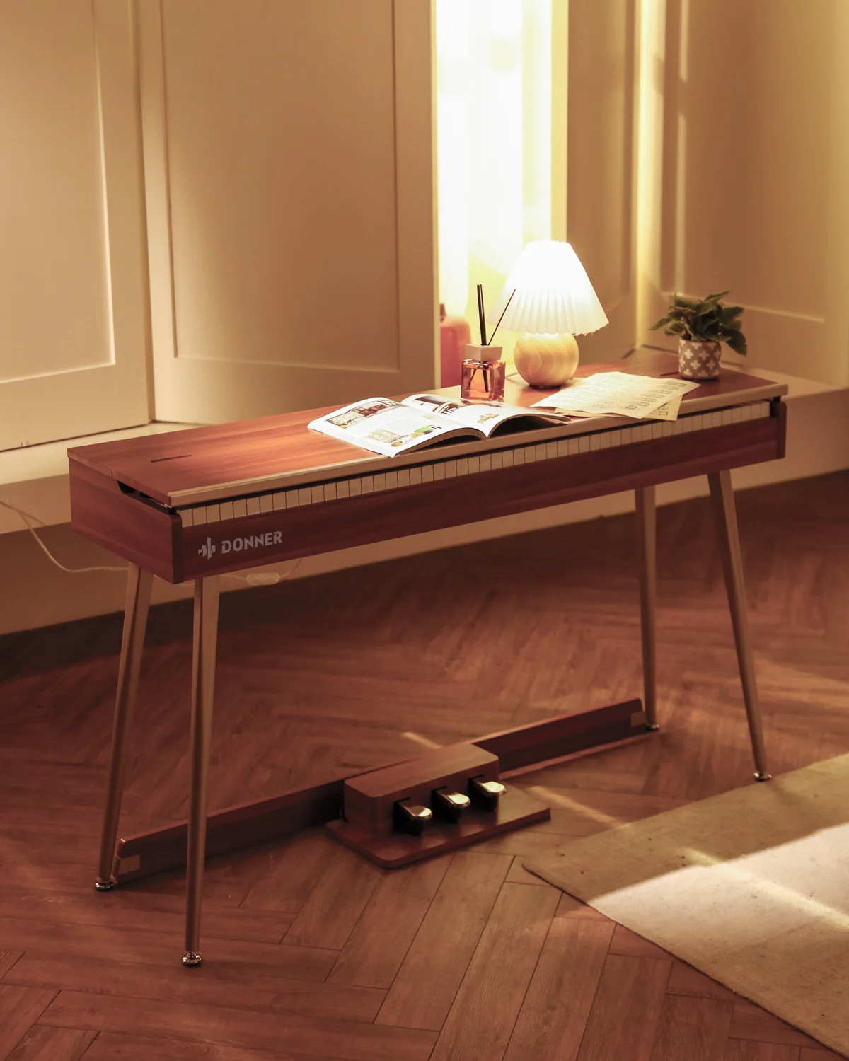 Donner DDP-80 PLUS Digital Piano with Semi-open Cover - Image 18