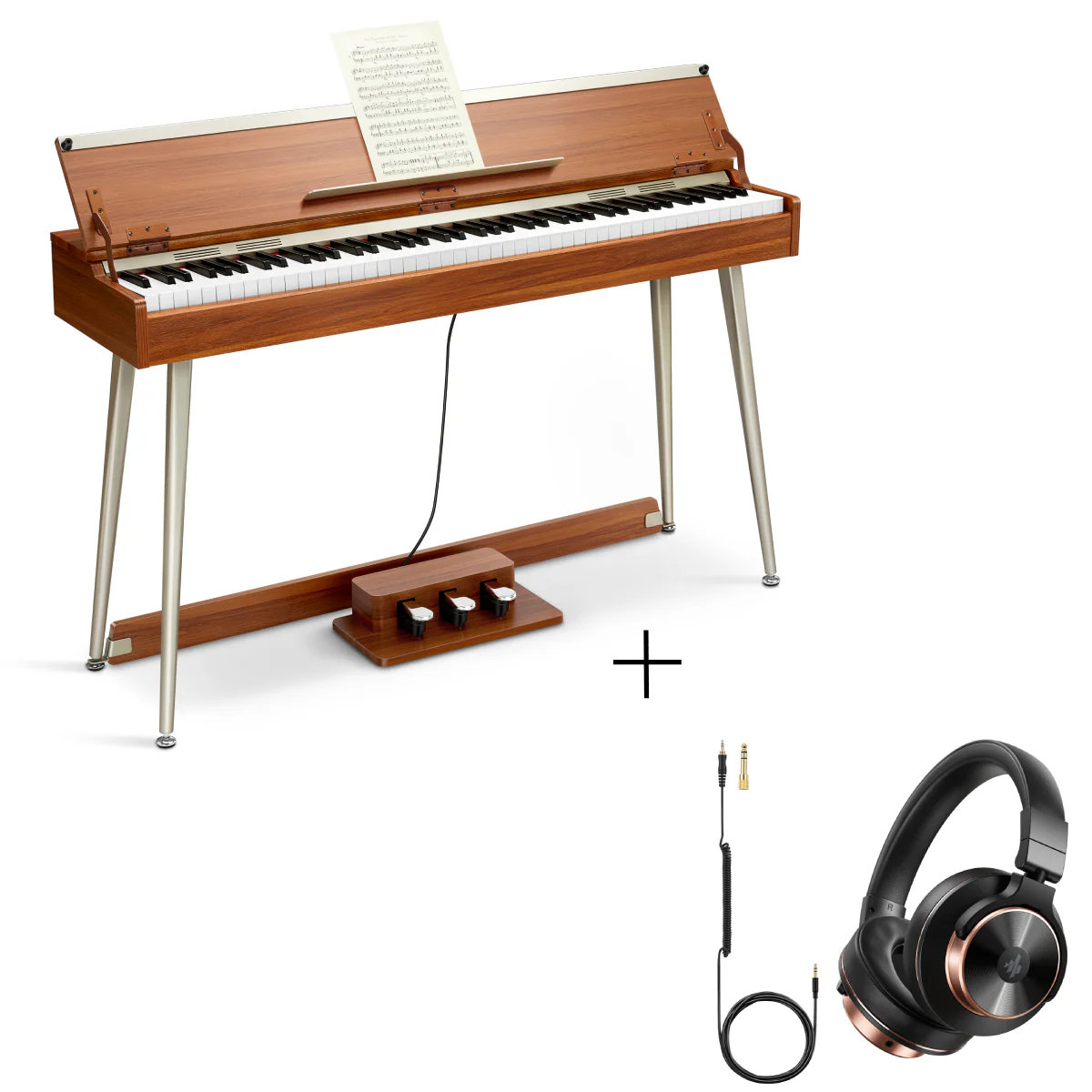 Donner DDP-80 PLUS Digital Piano with Semi-open Cover - Image 21