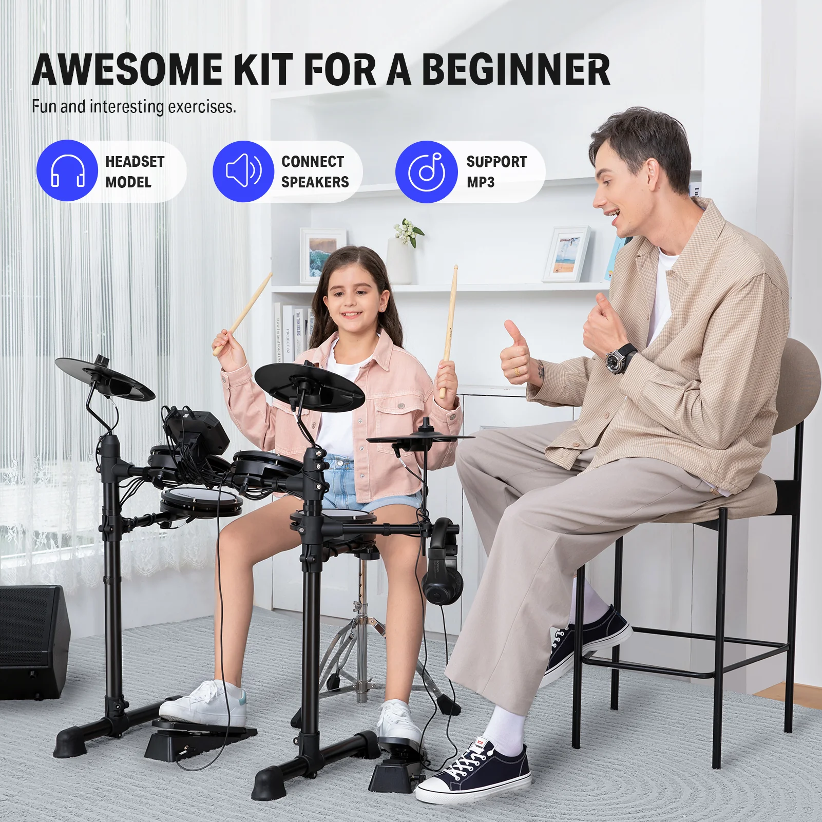 Donner DED-80 Budget Electronic Drum Kit - Image 7