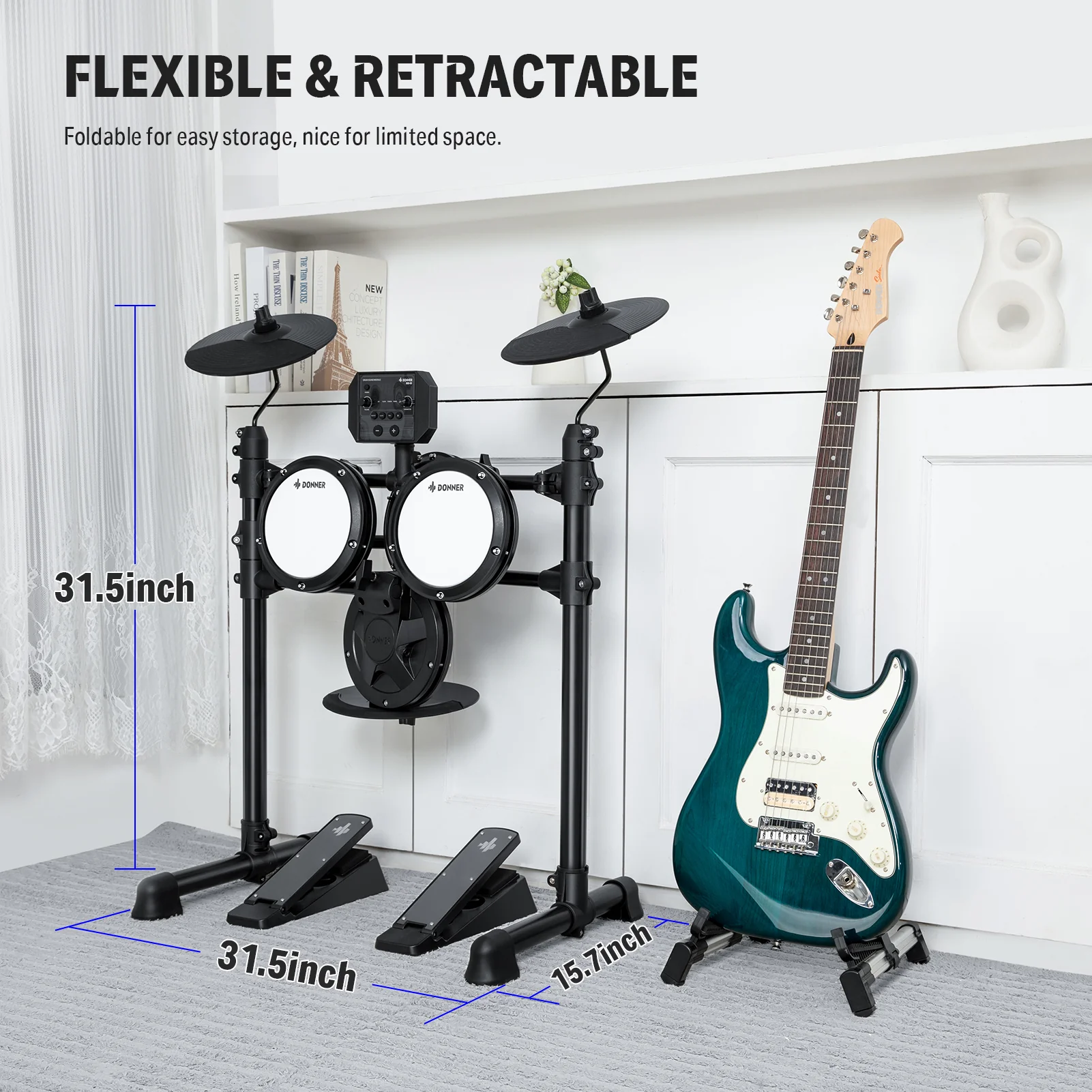 Donner DED-80 Budget Electronic Drum Kit - Image 9