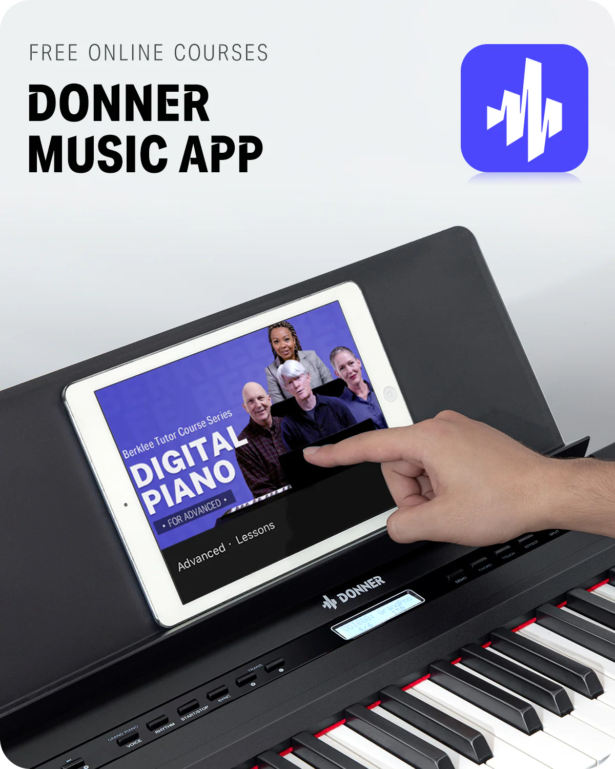 Donner DEP-20 Weighted Digital Piano with Stand - Image 15