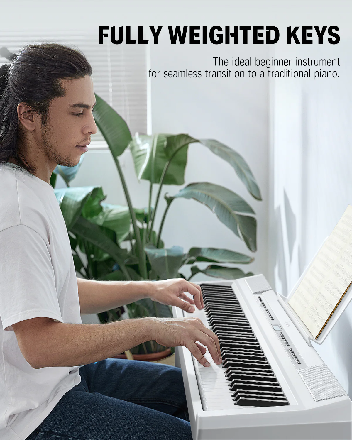 Donner DEP-20 Weighted Digital Piano with Stand - Image 17