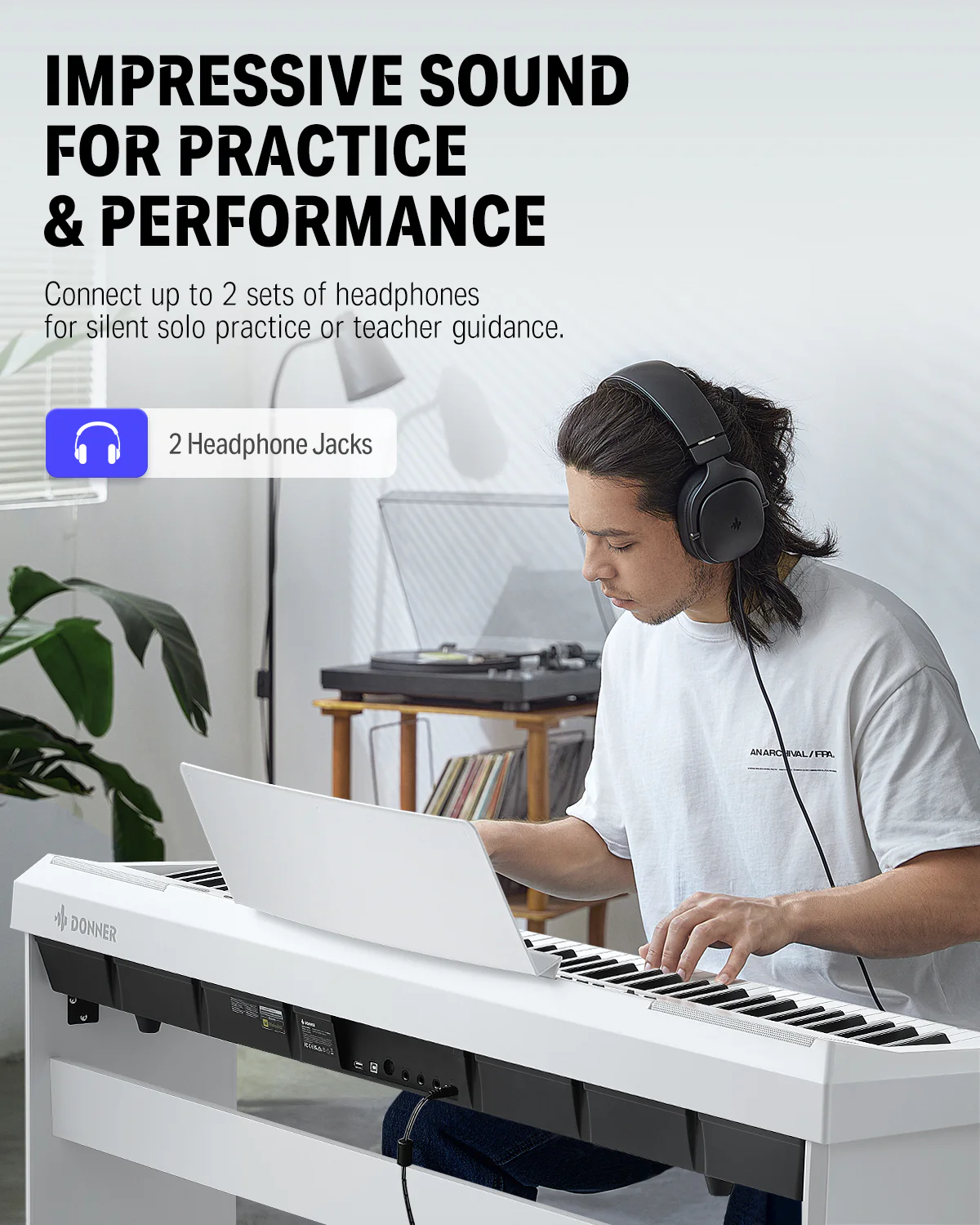 Donner DEP-20 Weighted Digital Piano with Stand - Image 18