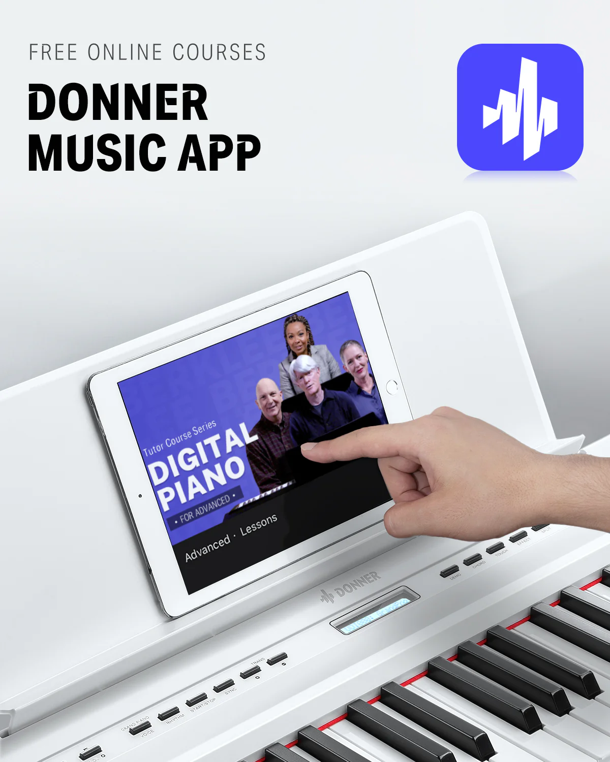 Donner DEP-20 Weighted Digital Piano with Stand - Image 22