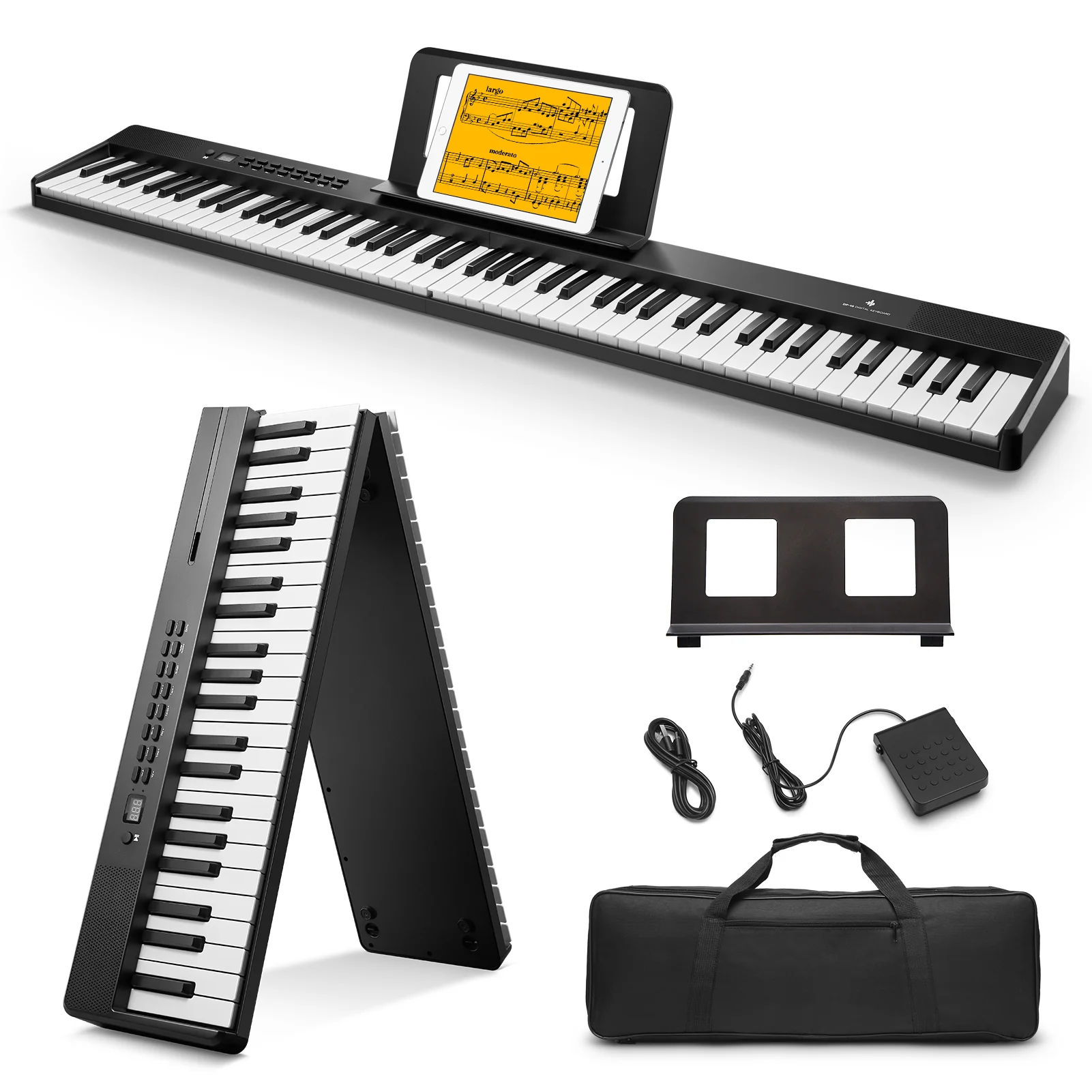 Donner DP-10 Foldable Semi-Weighted Digital Piano - Image 14