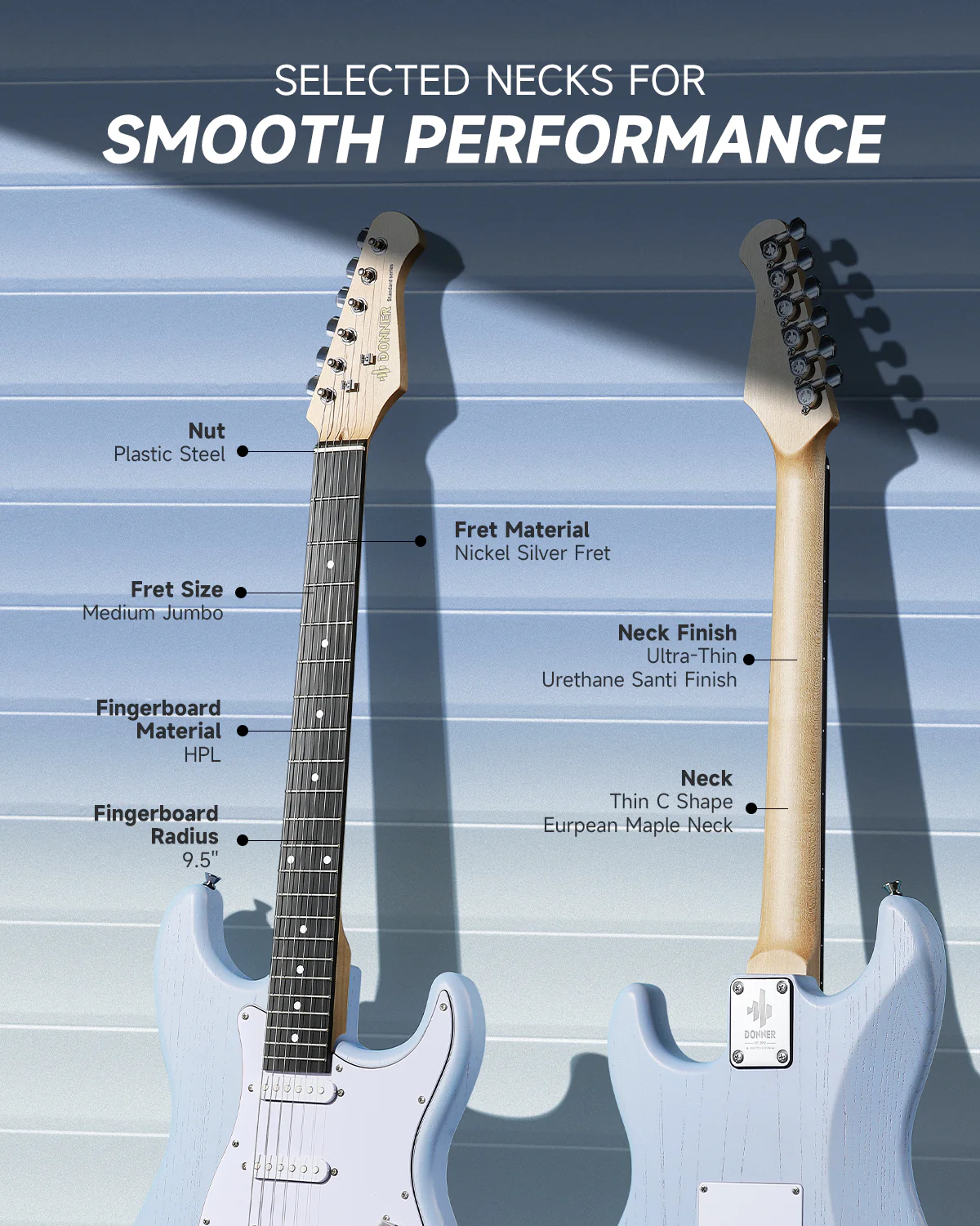 Donner DST-80 Beginner Electric Guitar - Image 14