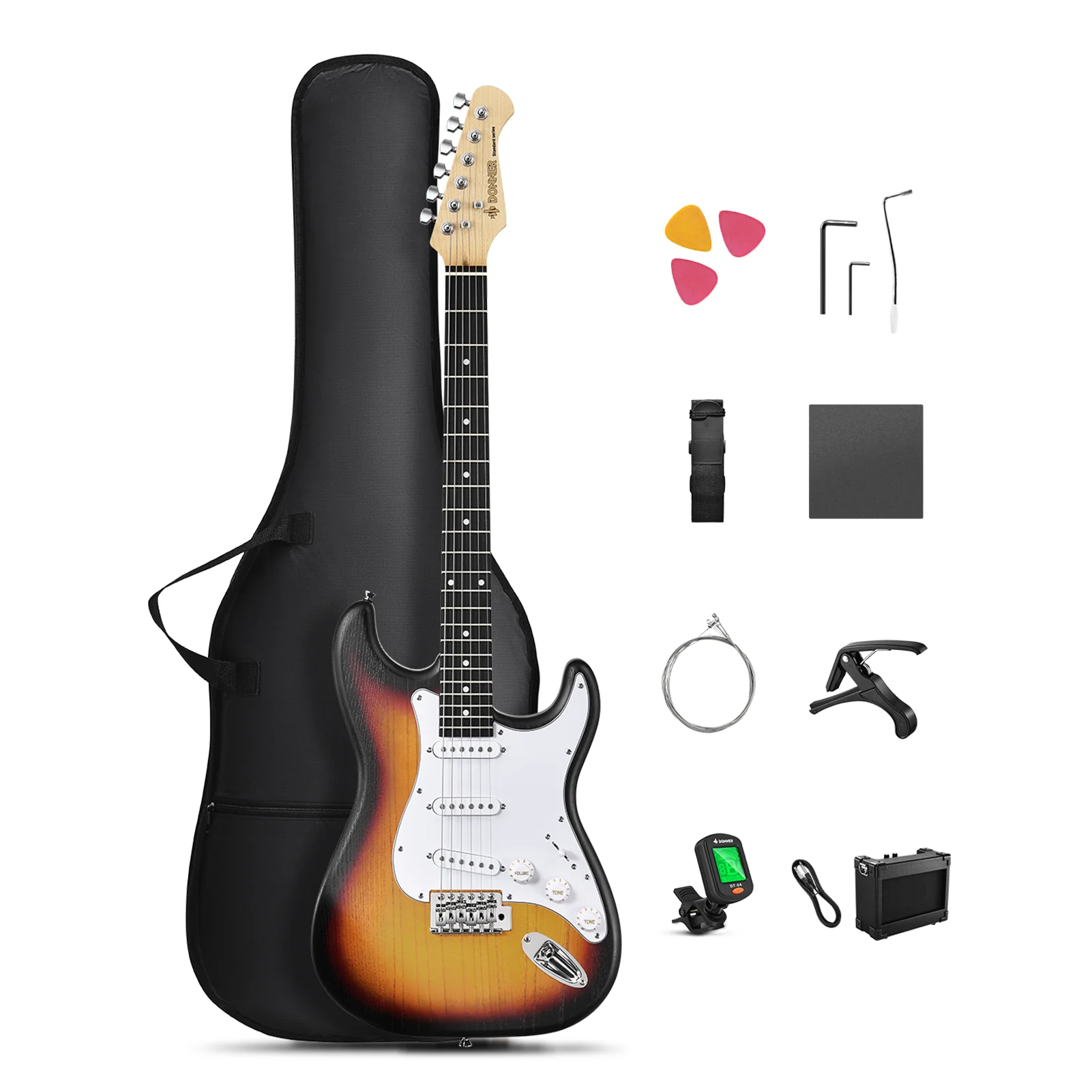 Donner DST-80 Beginner Electric Guitar - Image 3