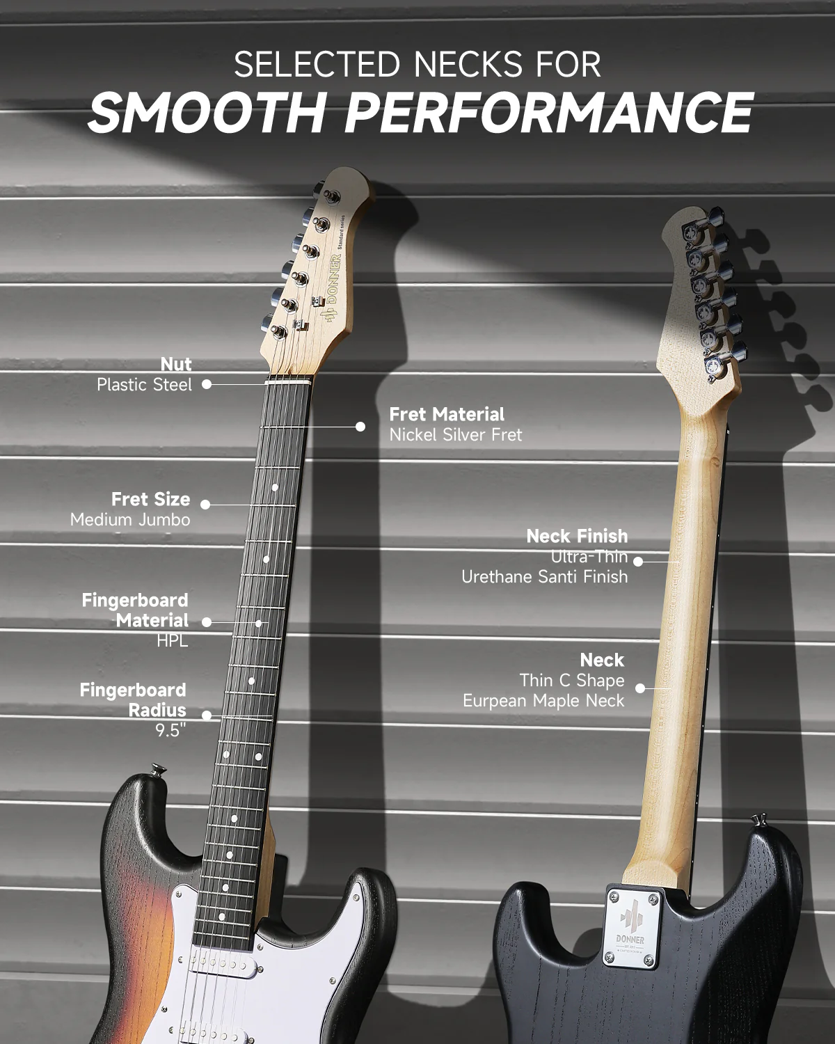 Donner DST-80 Beginner Electric Guitar - Image 8