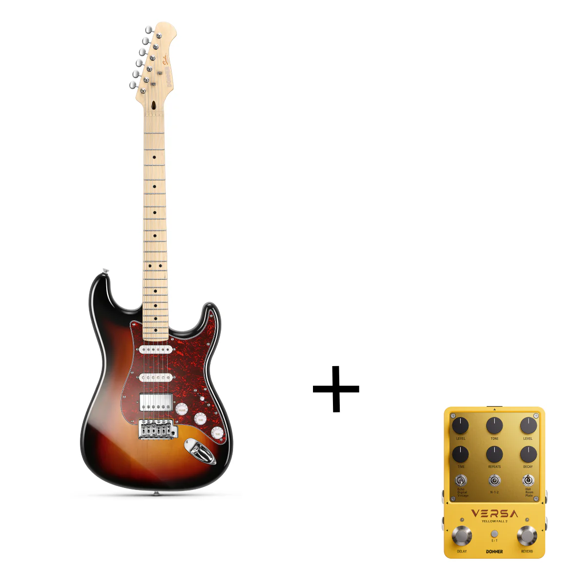 Donner DST-152 HSS with Coil Split Electric Guitar Kit - Image 11