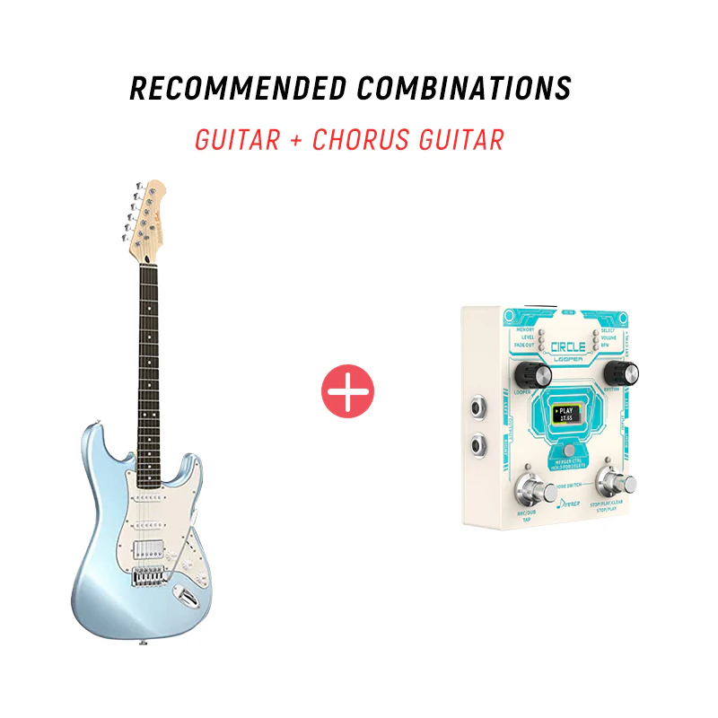 Donner DST-152 HSS with Coil Split Electric Guitar Kit - Image 5