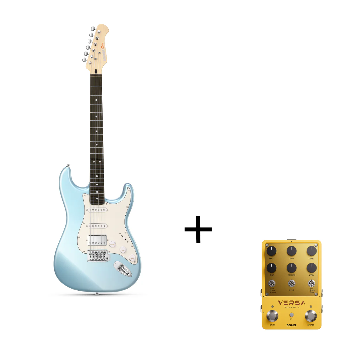 Donner DST-152 HSS with Coil Split Electric Guitar Kit - Image 6