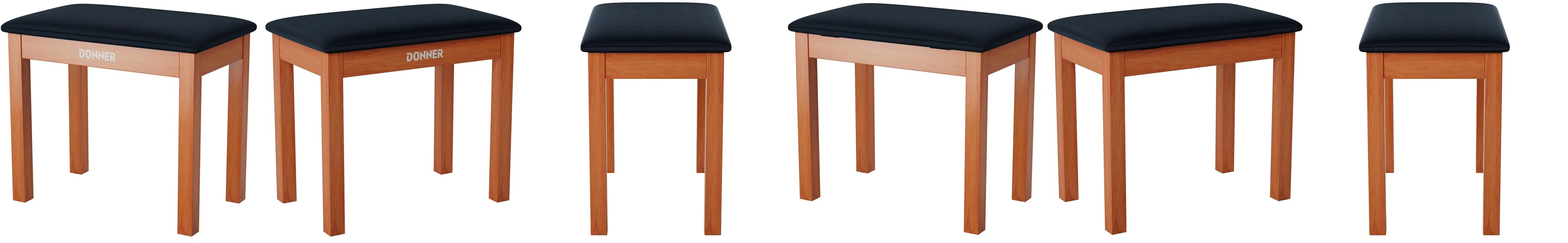 Donner Solid Wood Piano Bench - Image 6