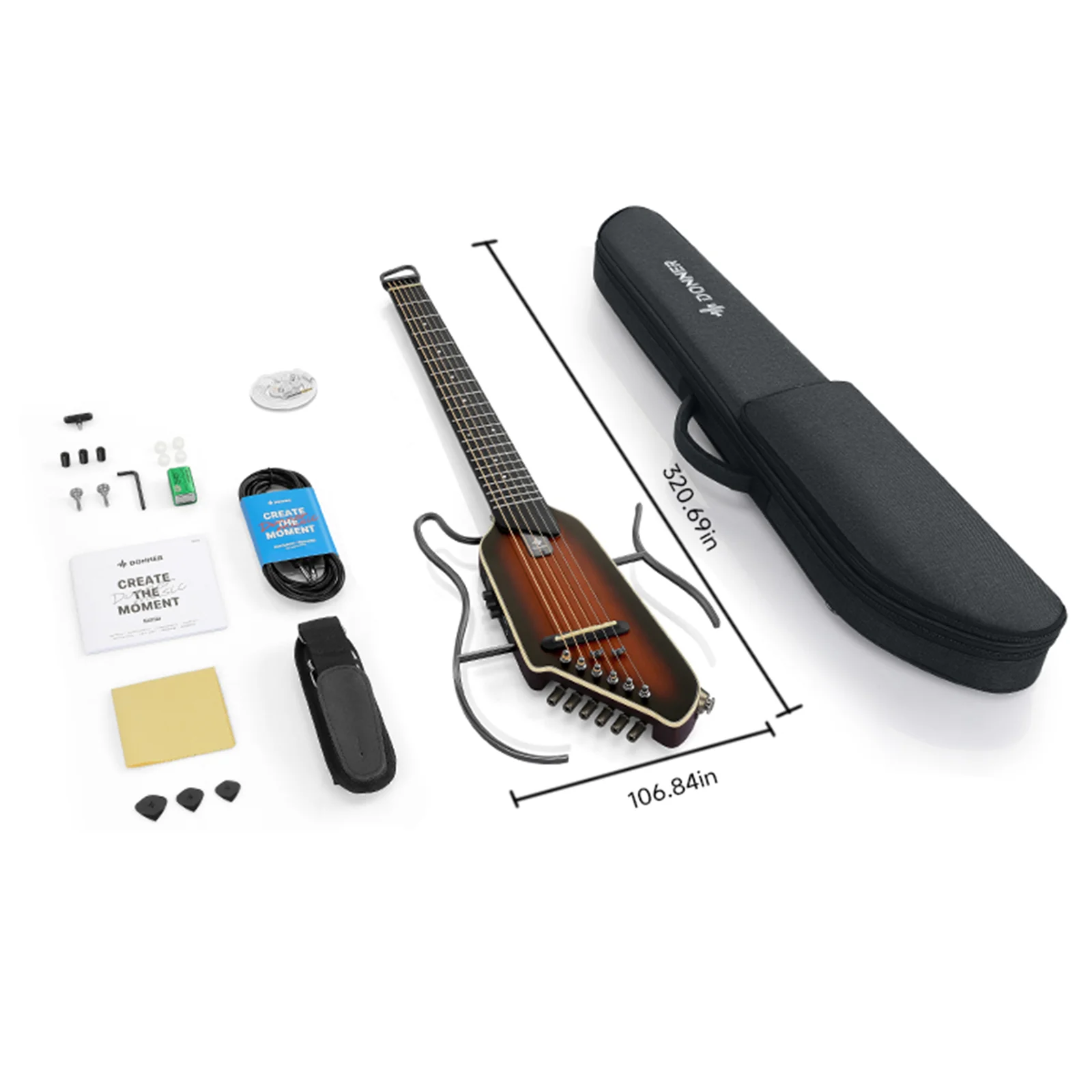 Donner HUSH™ I Acoustic-Electric Travel Guitar - Image 33