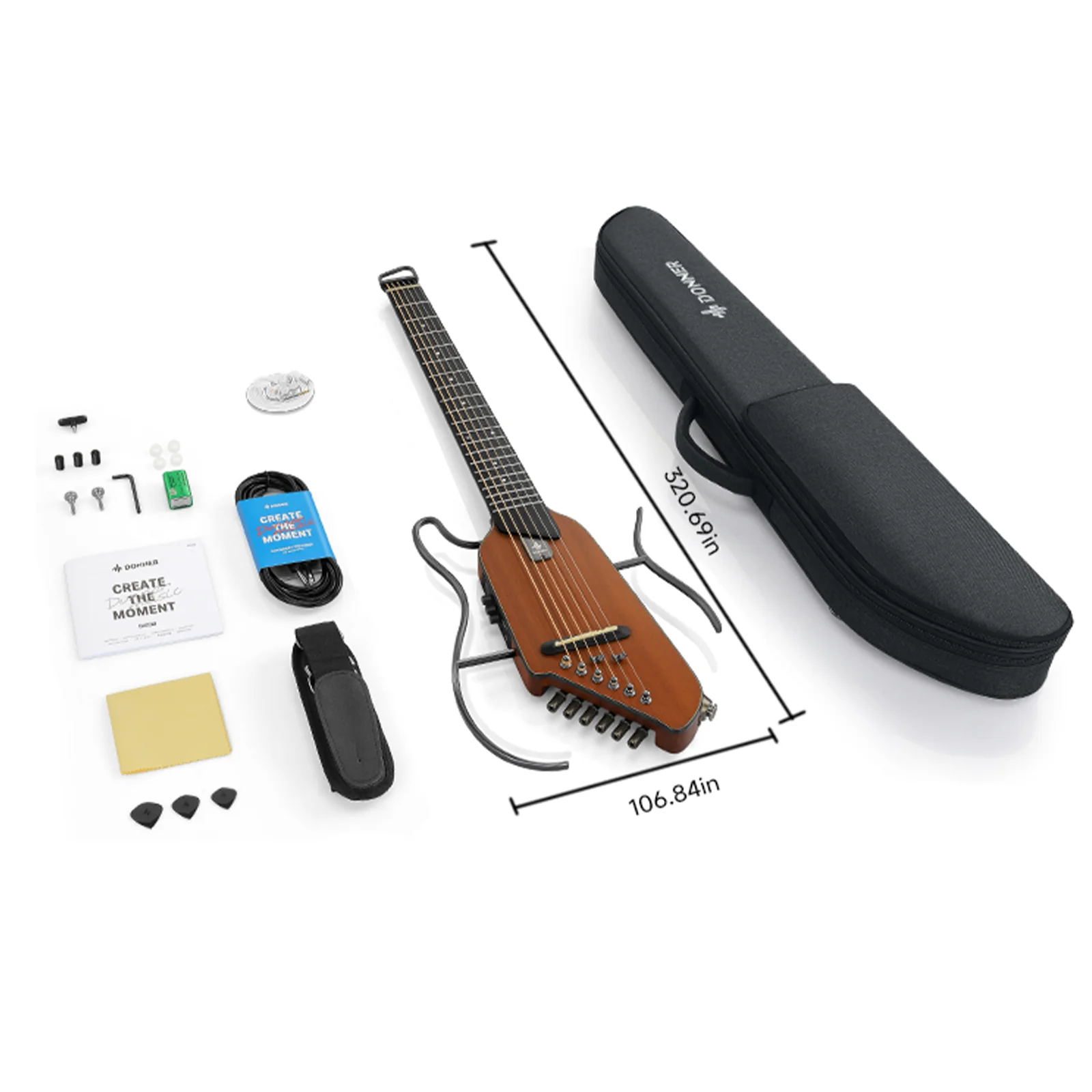 Donner HUSH™ I Acoustic-Electric Travel Guitar - Image 34