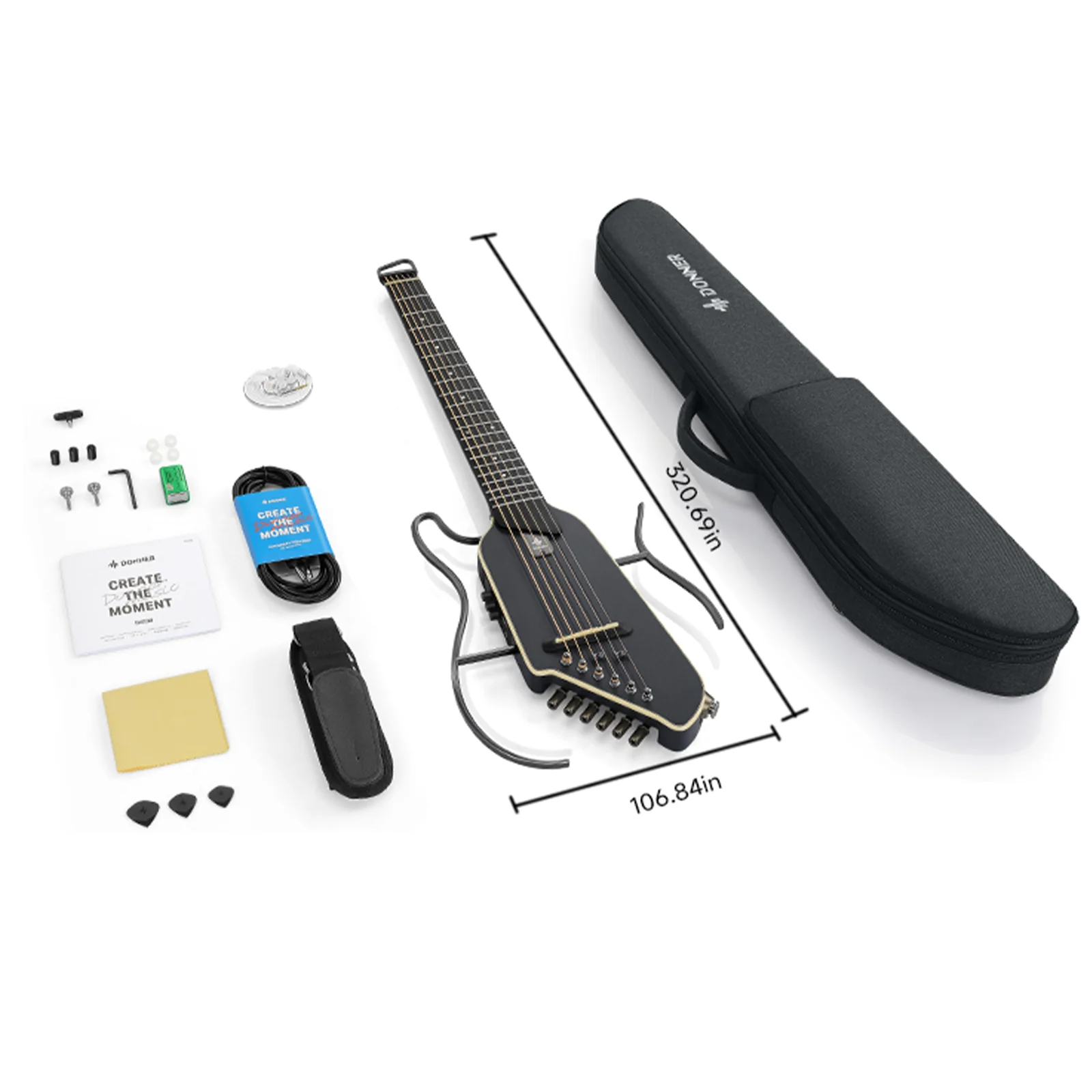 Donner HUSH™ I Acoustic-Electric Travel Guitar - Image 35