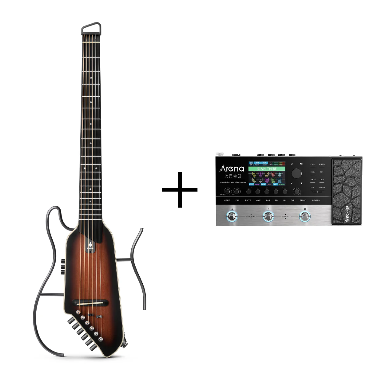 Donner HUSH™ I Acoustic-Electric Travel Guitar - Image 44