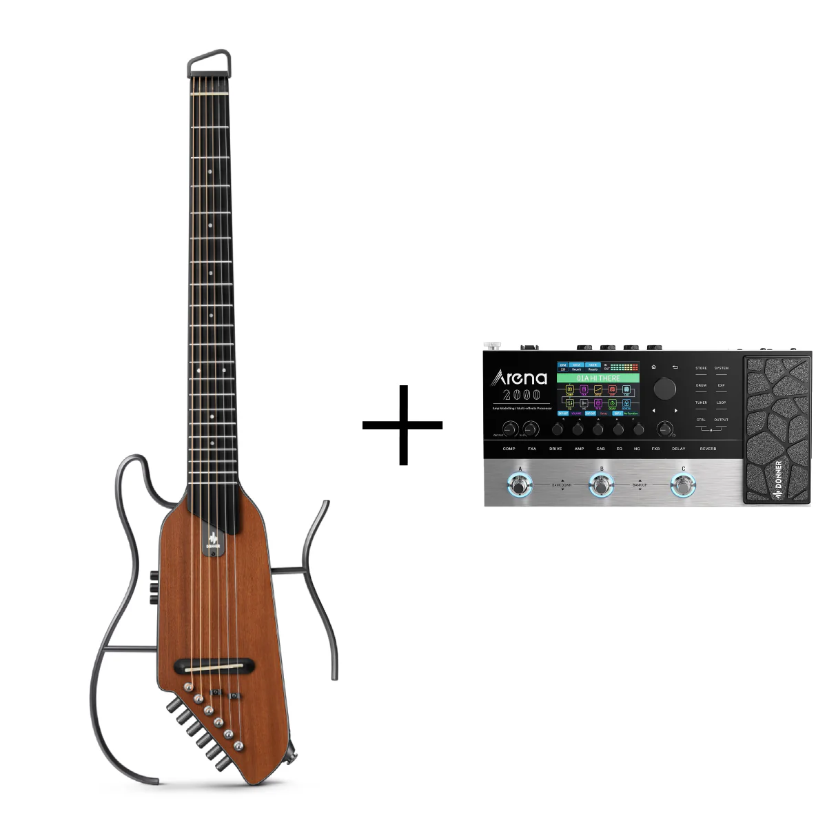 Donner HUSH™ I Acoustic-Electric Travel Guitar - Image 45