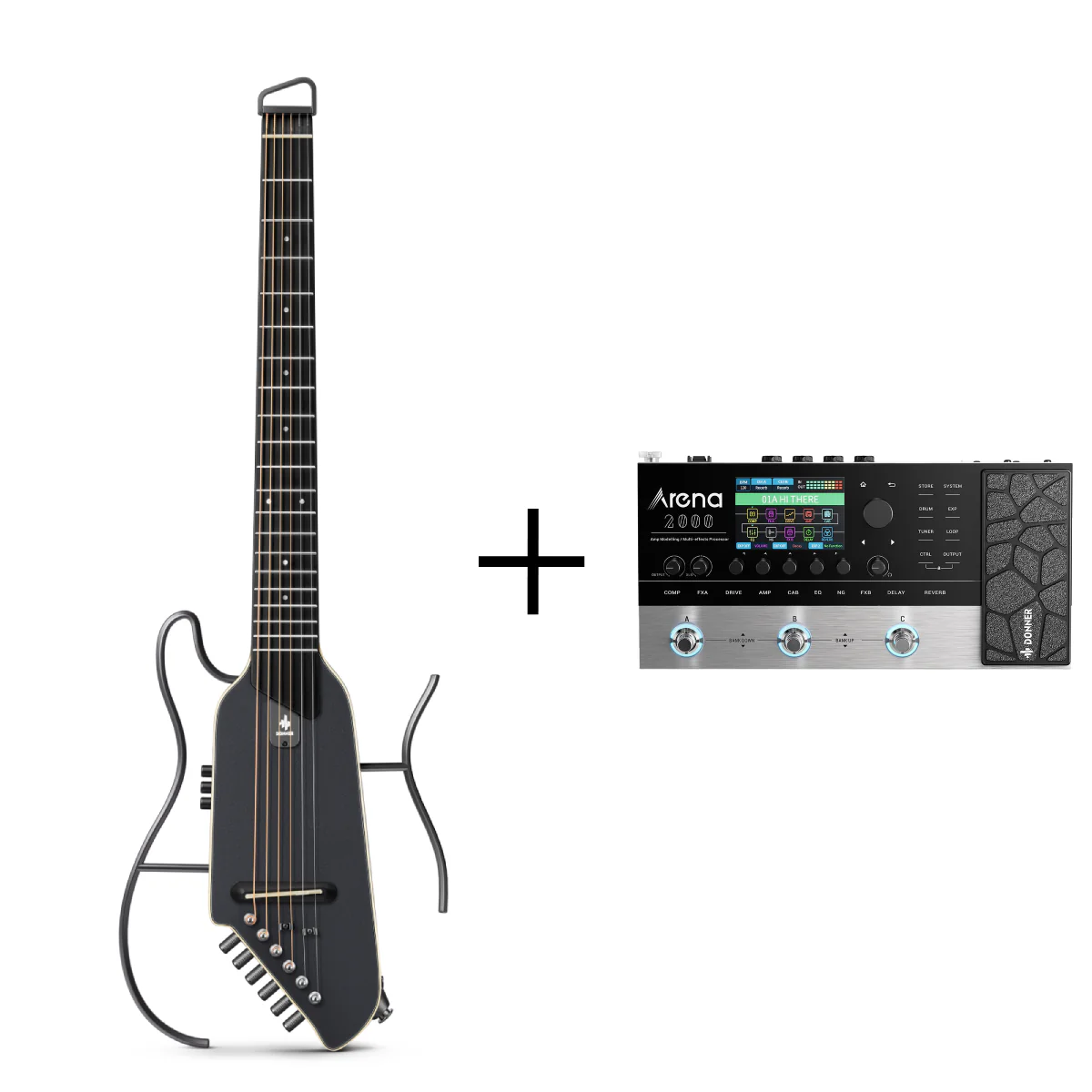 Donner HUSH™ I Acoustic-Electric Travel Guitar - Image 46