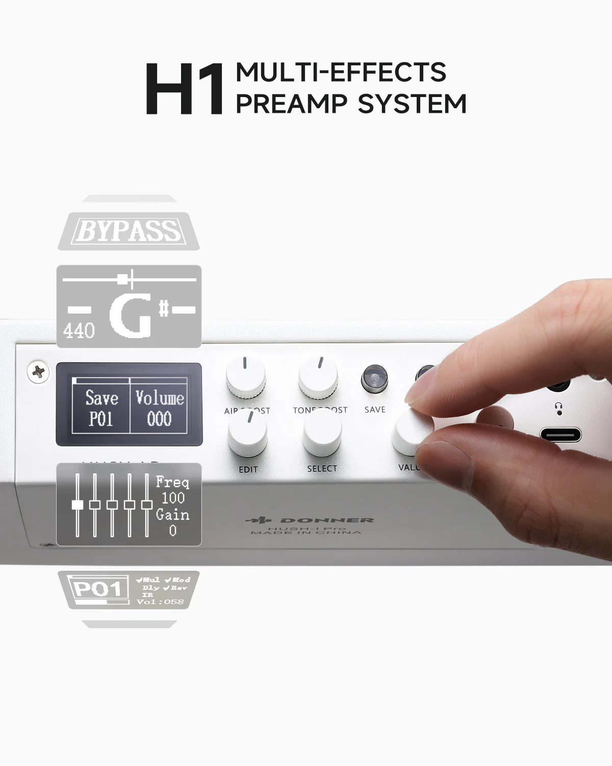 Donner HUSH™ I PRO Acoustic-Electric Travel Guitar - Image 24