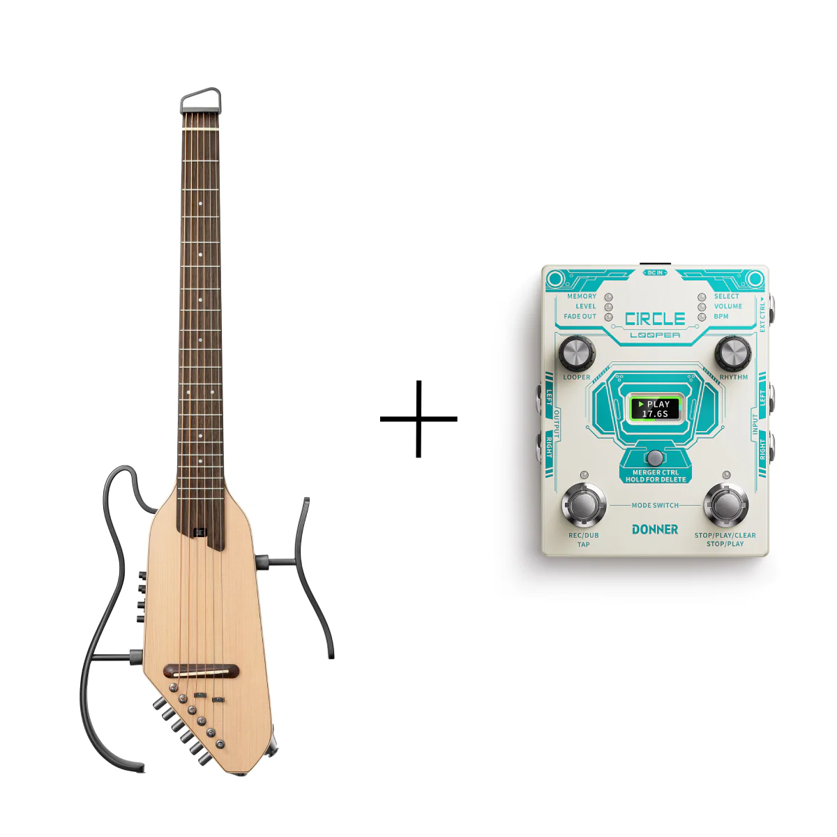 Donner HUSH™ I PRO Acoustic-Electric Travel Guitar - Image 52