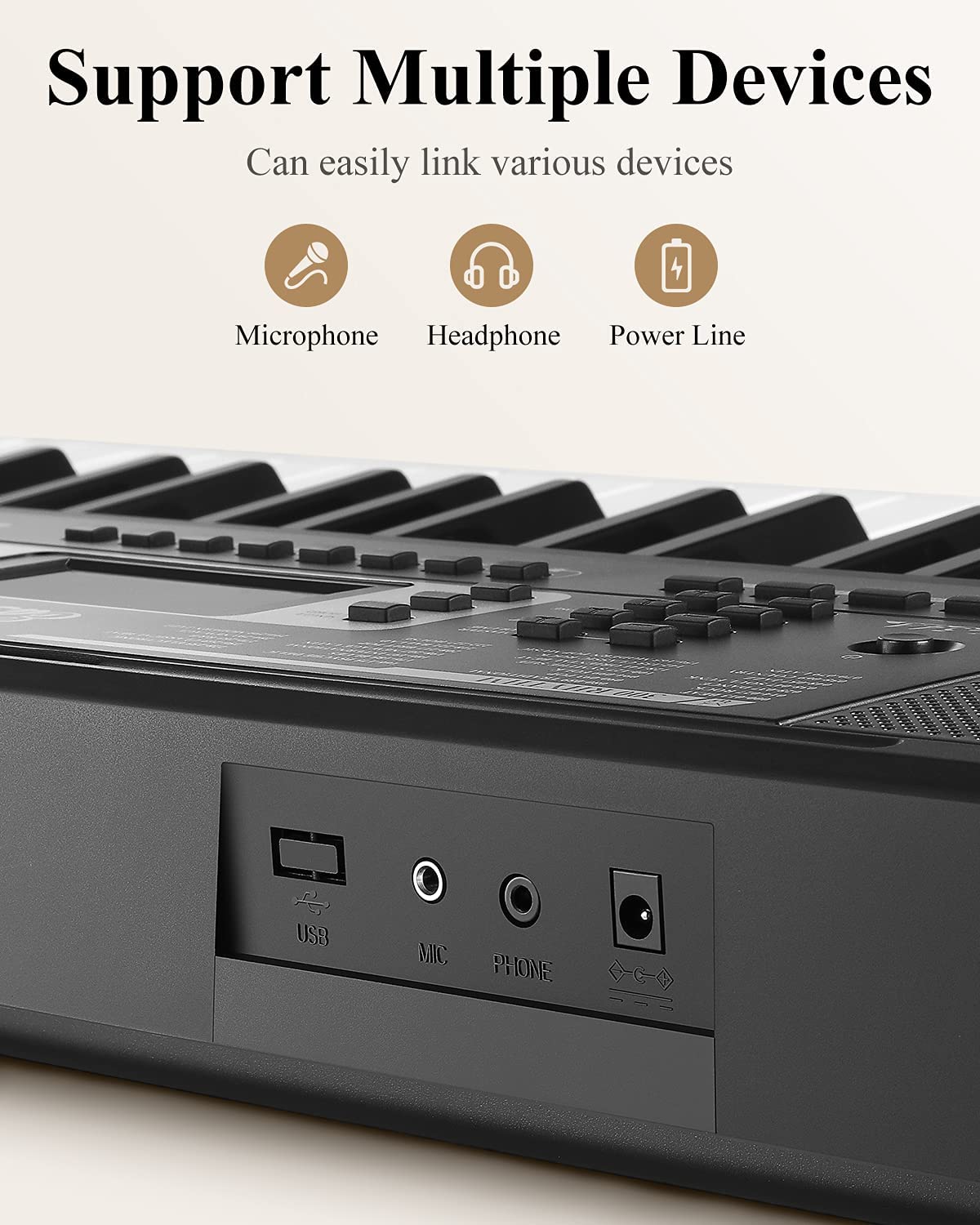 Eastar EK-54A Full-Size 54-Key Electronic  Keyboard Beginner’s Kit - Image 8