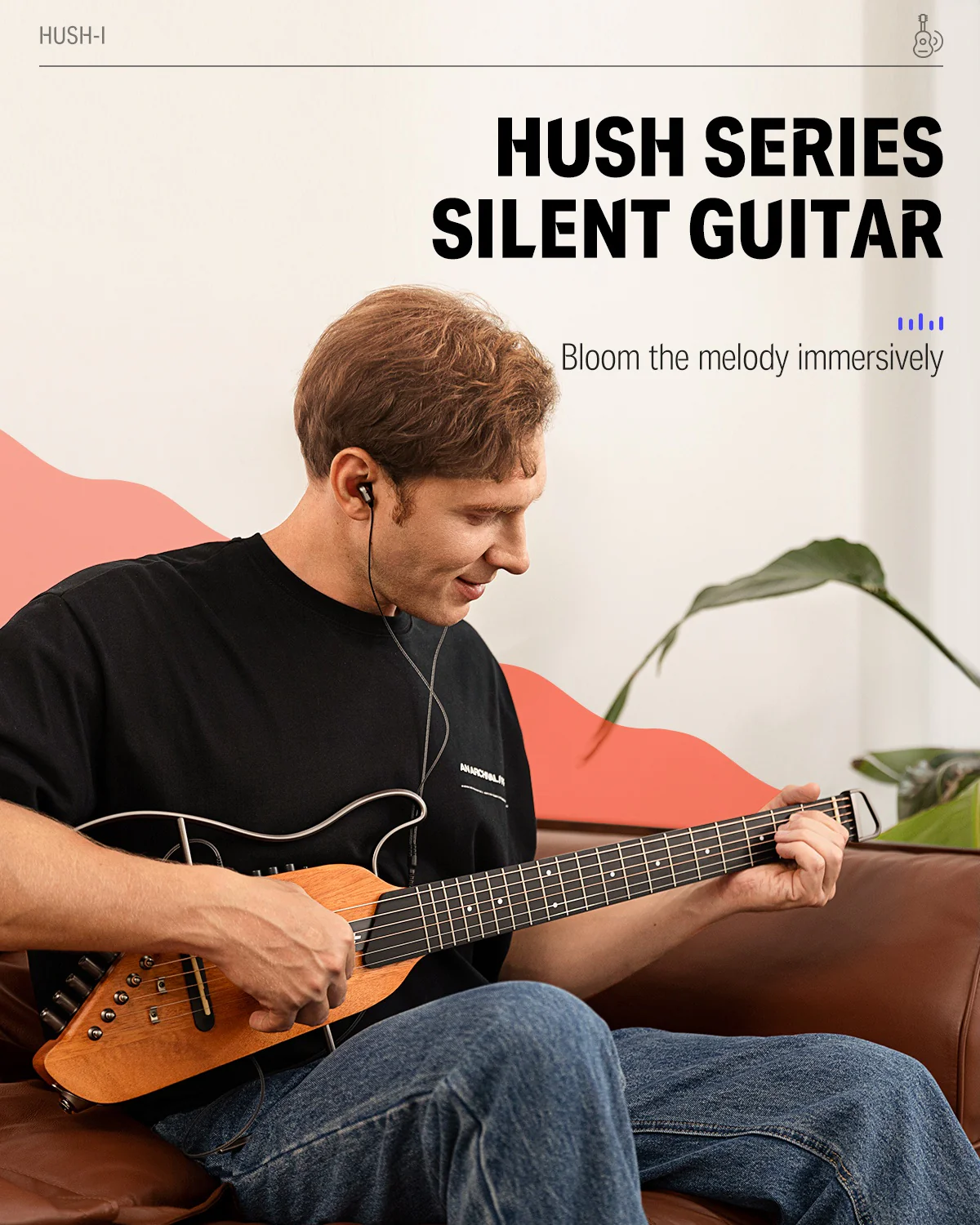 Donner HUSH™ I Acoustic-Electric Travel Guitar - Image 10