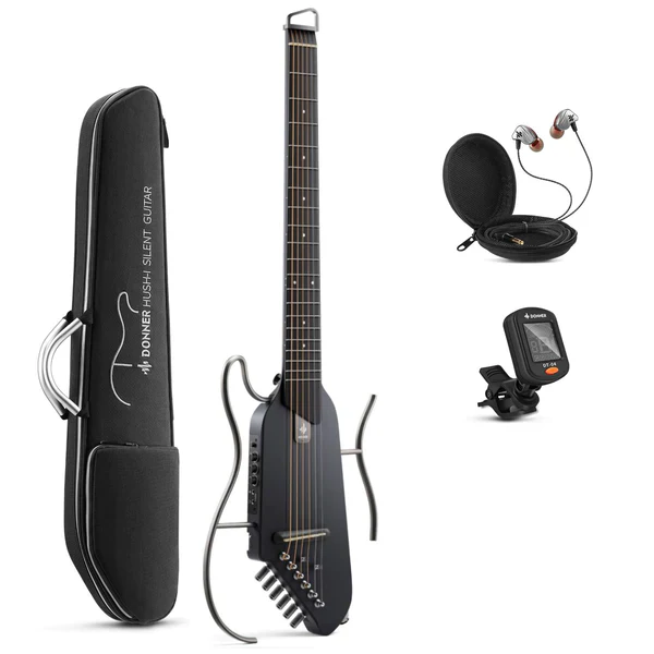 【OPEN BOX】Donner HUSH™ I Acoustic-Electric Travel Guitar - Image 3