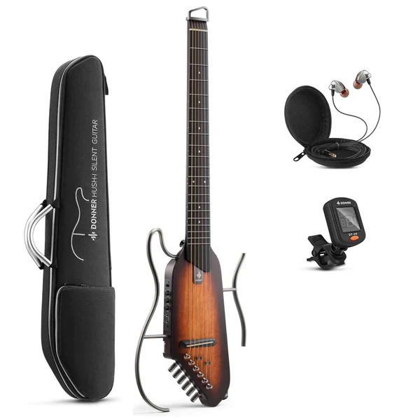 【OPEN BOX】Donner HUSH™ I Acoustic-Electric Travel Guitar - Image 4
