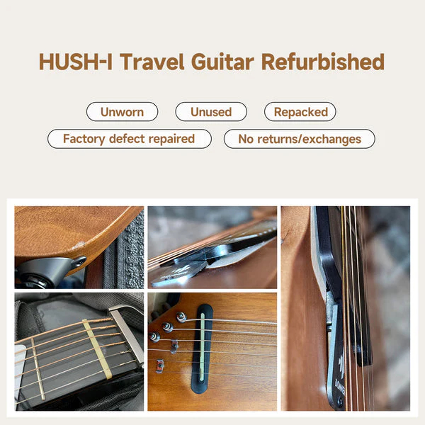 【OPEN BOX】Donner HUSH™ I Acoustic-Electric Travel Guitar - Image 6