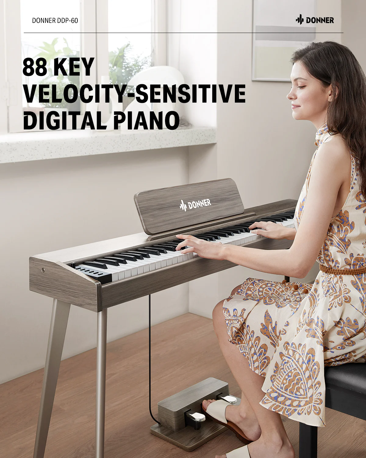 Donner DDP-60 Semi-Weighted Digital Piano - Image 30