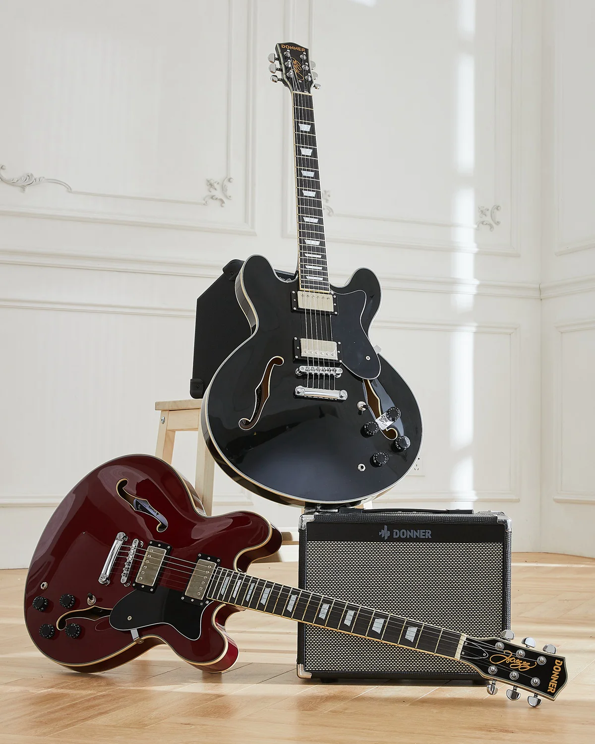 Donner DJP-1000 Electric Jazz Guitar - Image 12