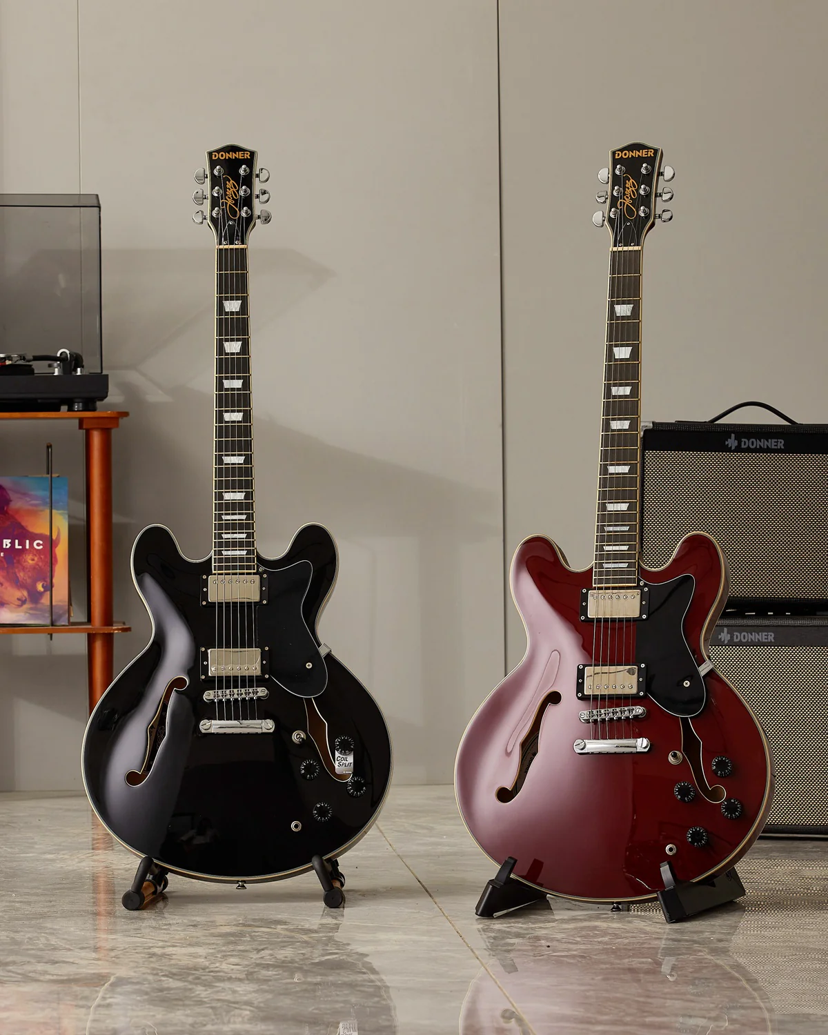 Donner DJP-1000 Electric Jazz Guitar - Image 13